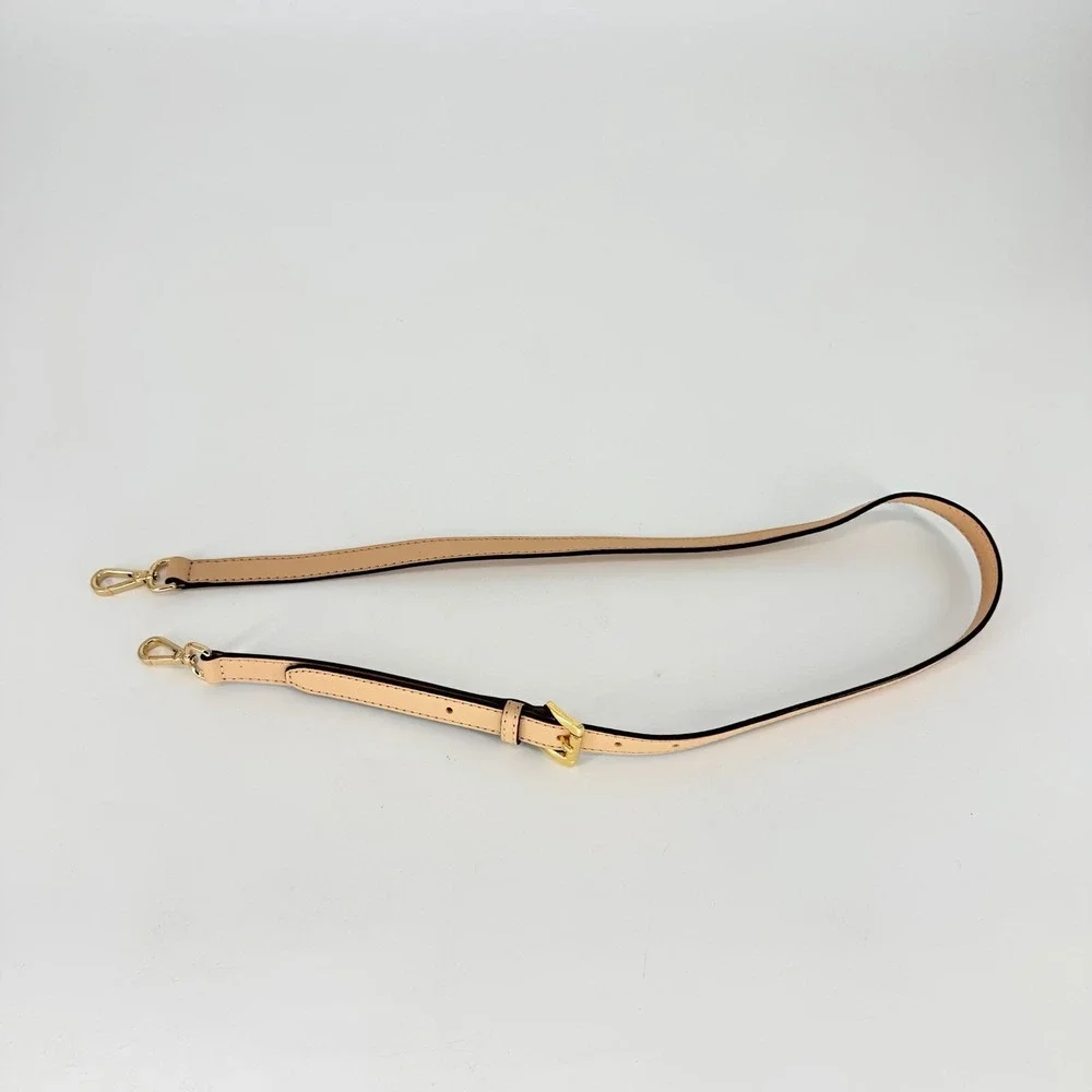 Michael Kors Adjustable Nude Leather Replacement Crossbody Bag Purse Strap Gold